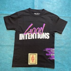 Vlone x Nav Doves Good Intentions Black T-Shirt